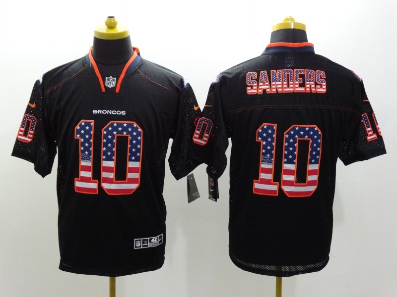 Men's Denver Broncos Emmanuel Sanders #10 Black Jersey